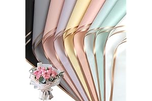 CCINEE 20 Piezas Papel de Envoltorio para Flores, Papel de Regalo para...