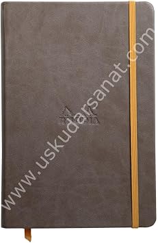 Rhodia Rhodiarama Webnotebook - Lined 96 Sheets - 5 1/2 x 8 1/4 - Chocolate Cover