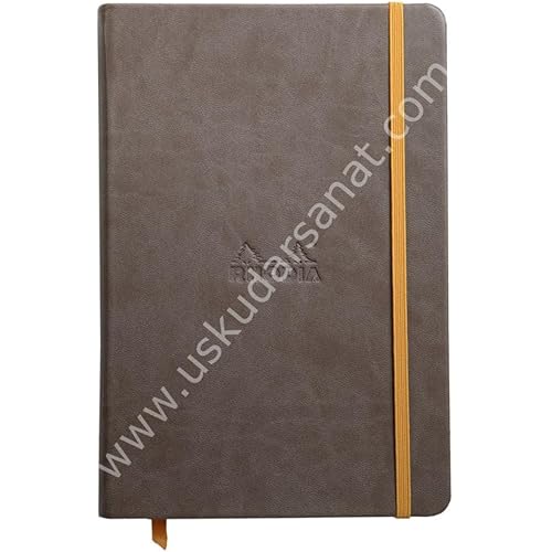 Rhodia Rhodiarama Webnotebook - Lined 96 Sheets - 5 1/2 x 8 1/4 - Chocolate Cover