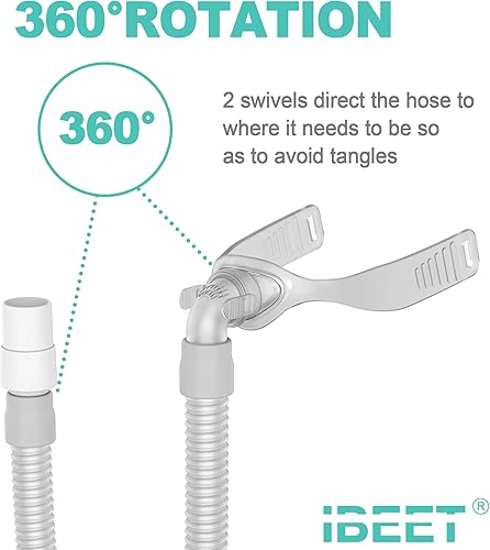 Miniatura 6 de Kit de repuesto para Nuance Pro, incluye marco, liberación rápida y tubo giratorio de 360 grados y almohadillas cómodas, suministros IBEET