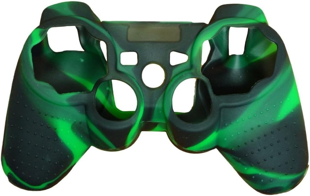 High Quality Premium Super Grip Glow Black green White Silicon Protective Skin Case Cover for Sony Playstation PS3 Remote Controller