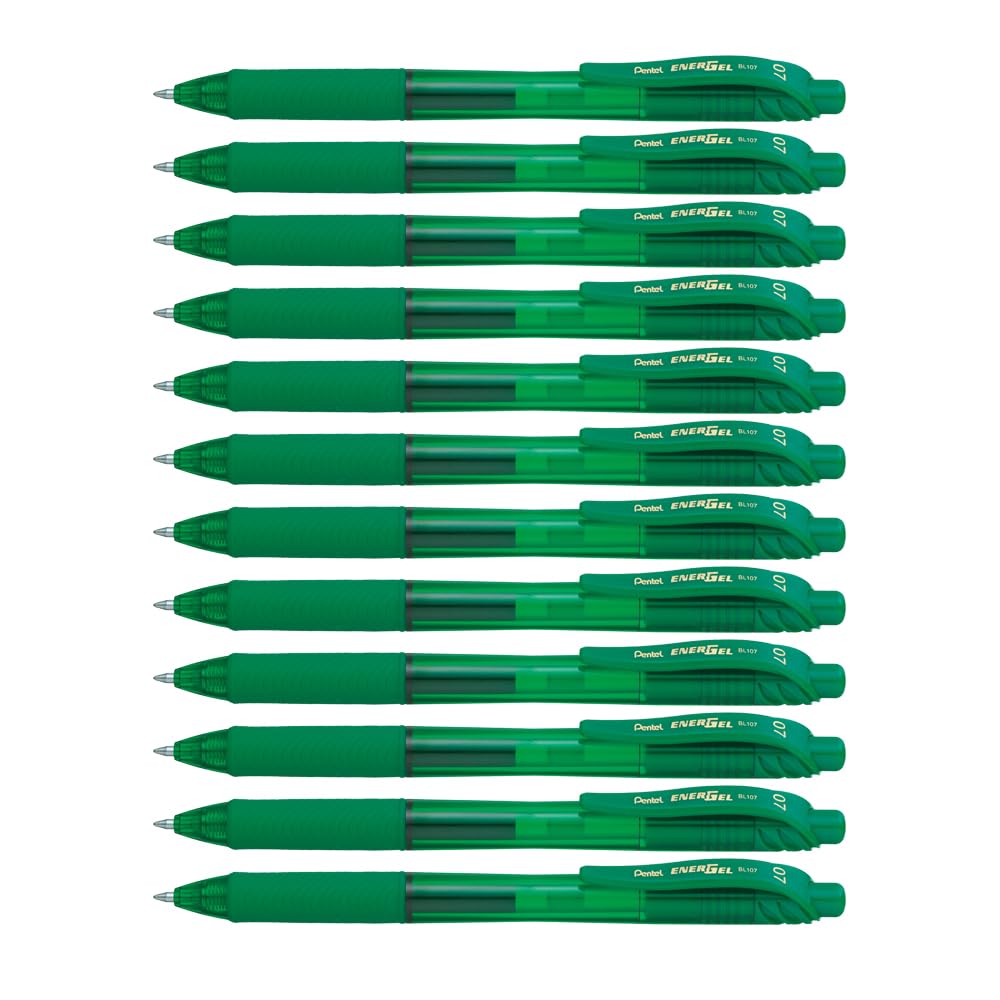Pentel EnerGel Stift – Flüssige Geltinte, 0,7 Mm, 9 Farben, Mit Gummigriff