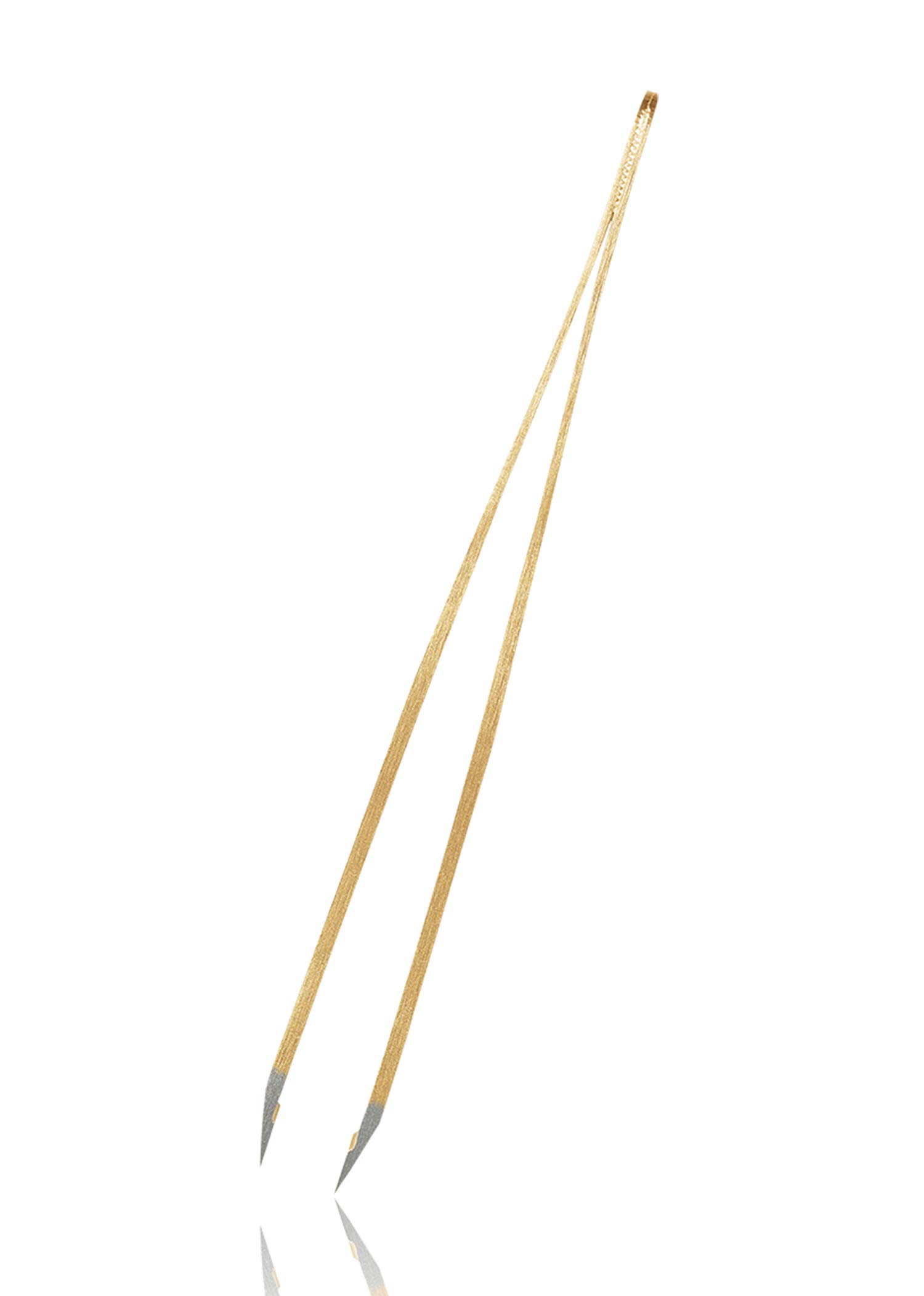 Rubis Prestigious Line - Pinzas profesionales para cejas con revestimiento dorado, punta inclinada, pinzas inclinadas para depilación de cejas y depilación, seis estrellas, color dorado
