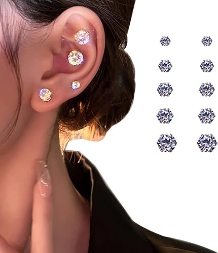 EarAcupressure Magnetherapy - Aretes de desintoxicación, aretes Dorina para pérdida de peso, pendientes de acupresión sin pinchazos, aretes de
