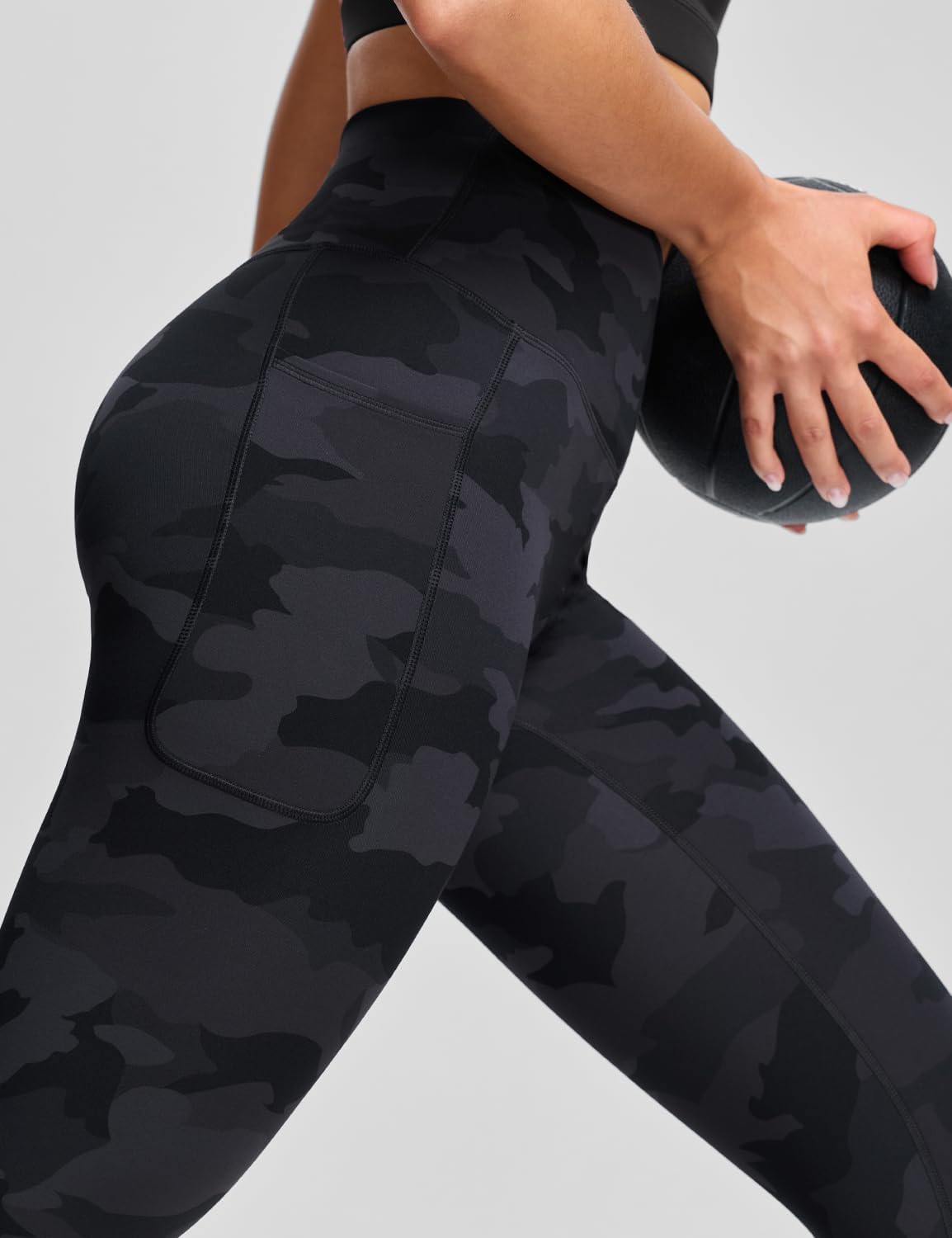 HeyNuts Pro Leggings with Pockets 25'', High Waisted 7/8 Workout Pants