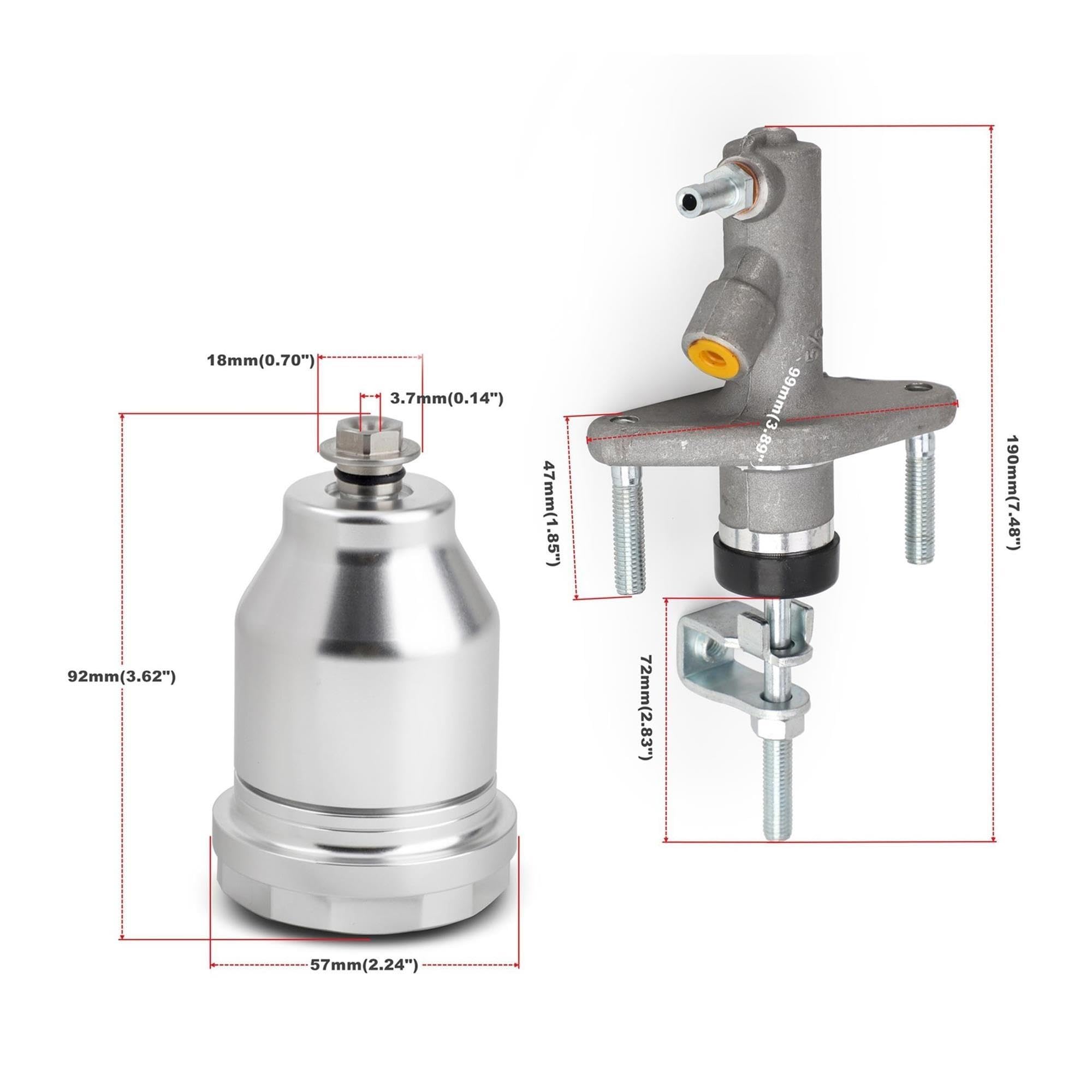 Maître-cylindre d'embrayage en aluminium, 46920‑S04‑A01