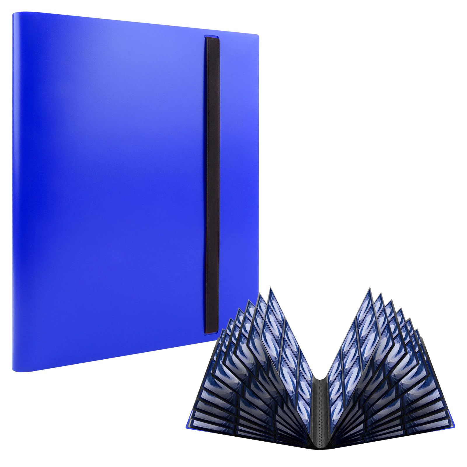 RISVOWO Album à Cartes 360 Pochettes – Classeur Avec Élastique – Compatible MTG, Yu-Gi-Oh, KPOP