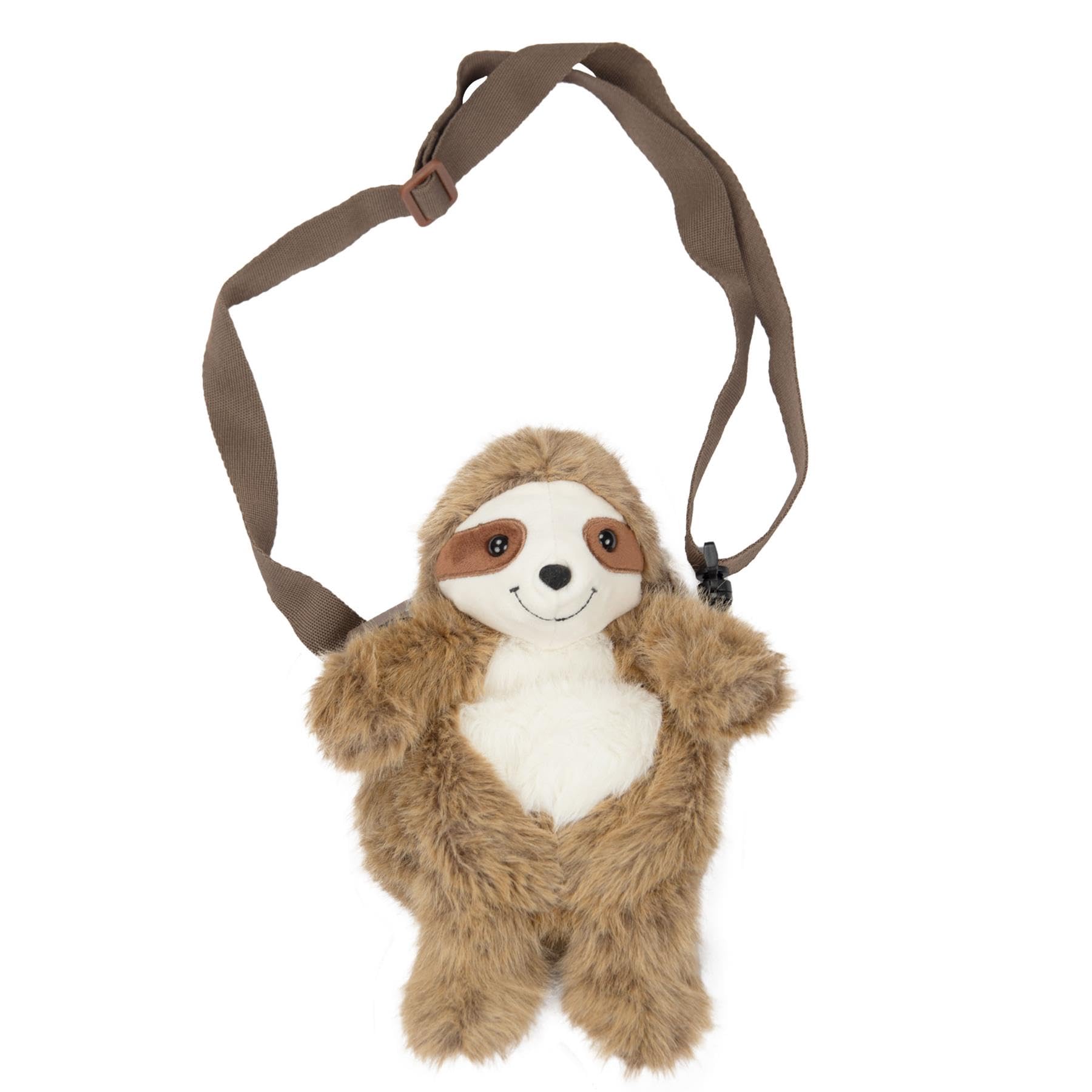 A2Z Girls Teens Ladies Crossbody Bag Blocking Mobile Phone Purse Fluffy Plush 3D Animal Sloth Stuffed Shoulder Bag Small Cute Messenger Bag