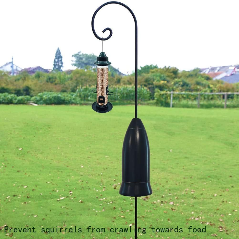 Squirrel Baffle for Bird Feeder Pole, Wide Squirrel Guard Pole Mount Stopper, Wrap Around Poles Protect Bird Feeder, for Blocking Out Squirrels Raccoons Germplasm