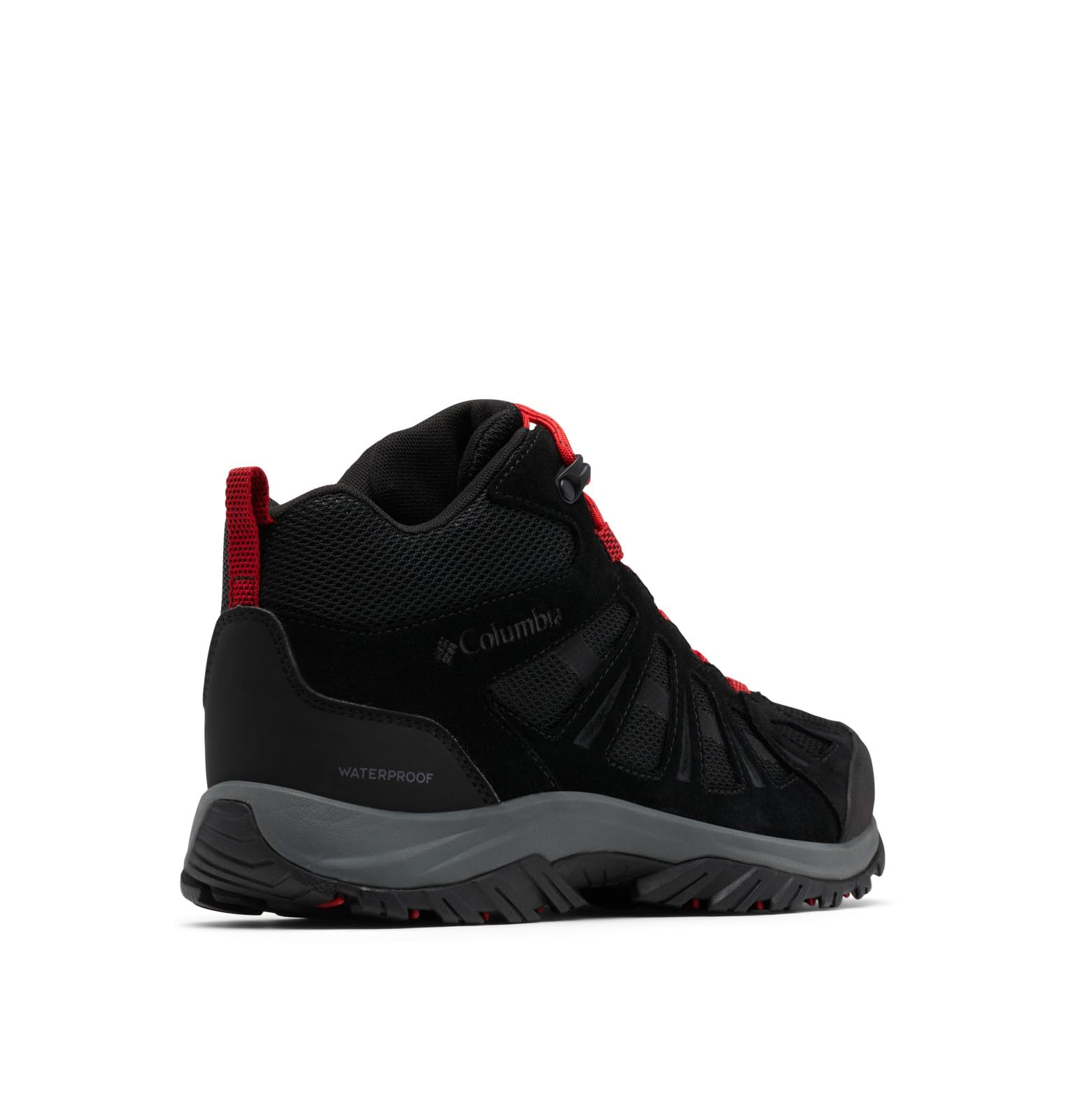 Columbia REDMOND III MID WATERPROOF Chaussures Montantes De Randonnée Et Trekking imperméables Homme, Noir (Black x Mountain Red), 42 EU