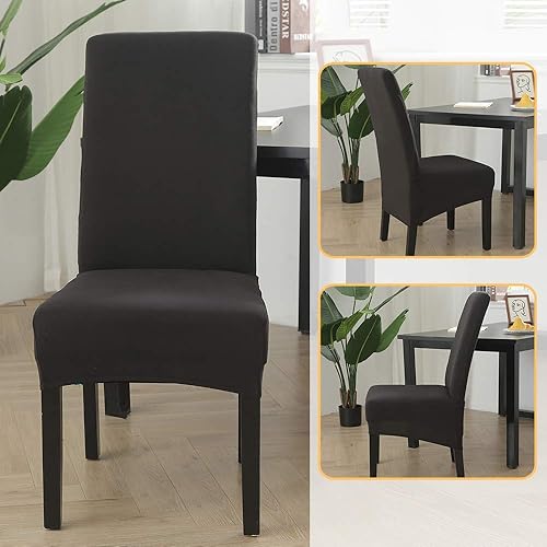 Miniatura 3 de Fundas elásticas para sillas de comedor, XLextragrandes, extraíbles y lavables, suaves, de Spandex extra grande para sillas de comedor para cocina,
