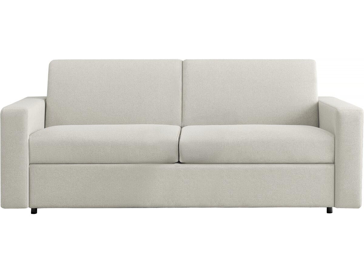 Habitat et Jardin Canapé Convertible Express en Tissu Diana - Couchage 140 cm - 3 Places - Beige