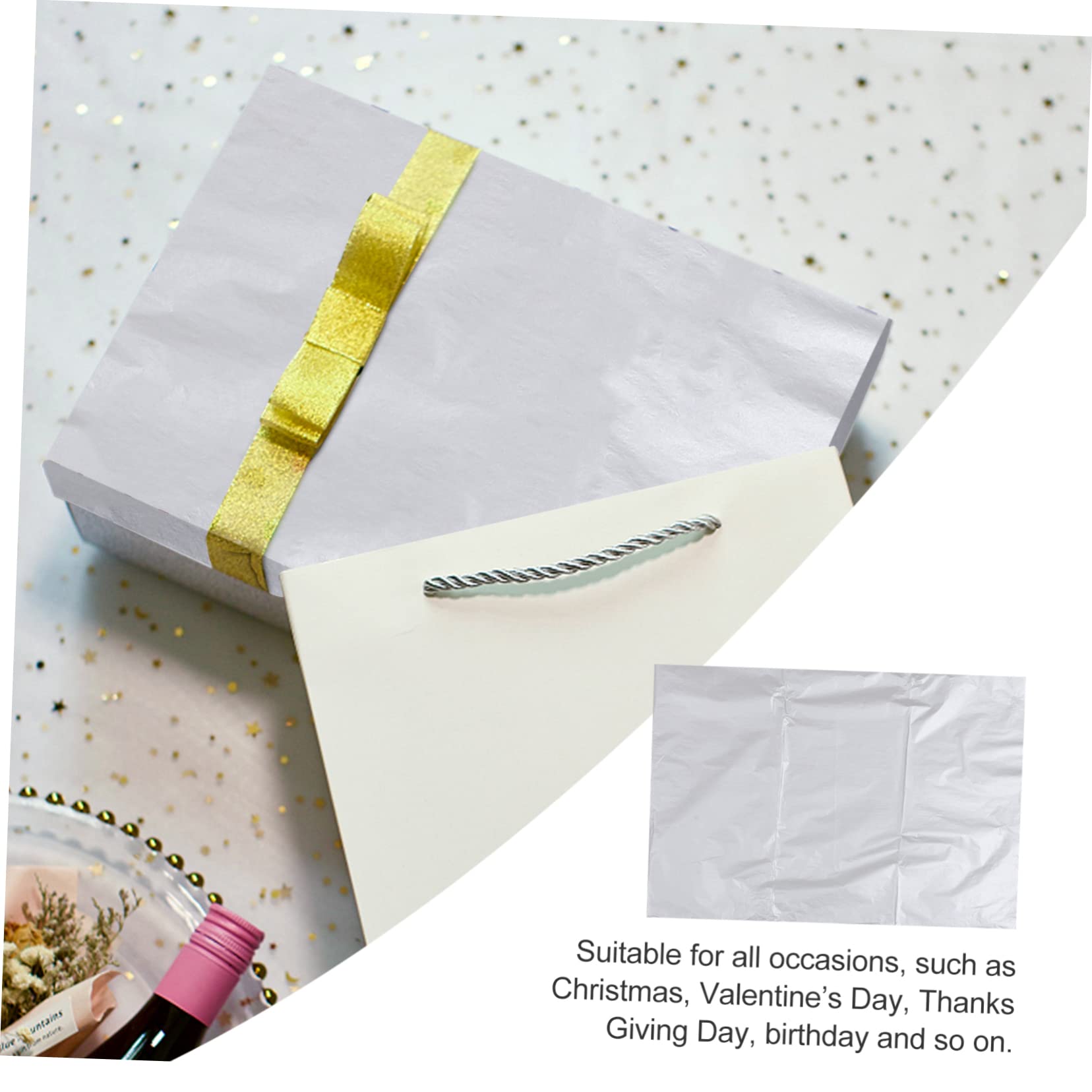 Healifty 100 Pezzi Carta Per Incartare Sacchetto Di Da Imballaggio Presente Da Imballo Da Decorazione Di Velina Bambino Fiori Cioccolato