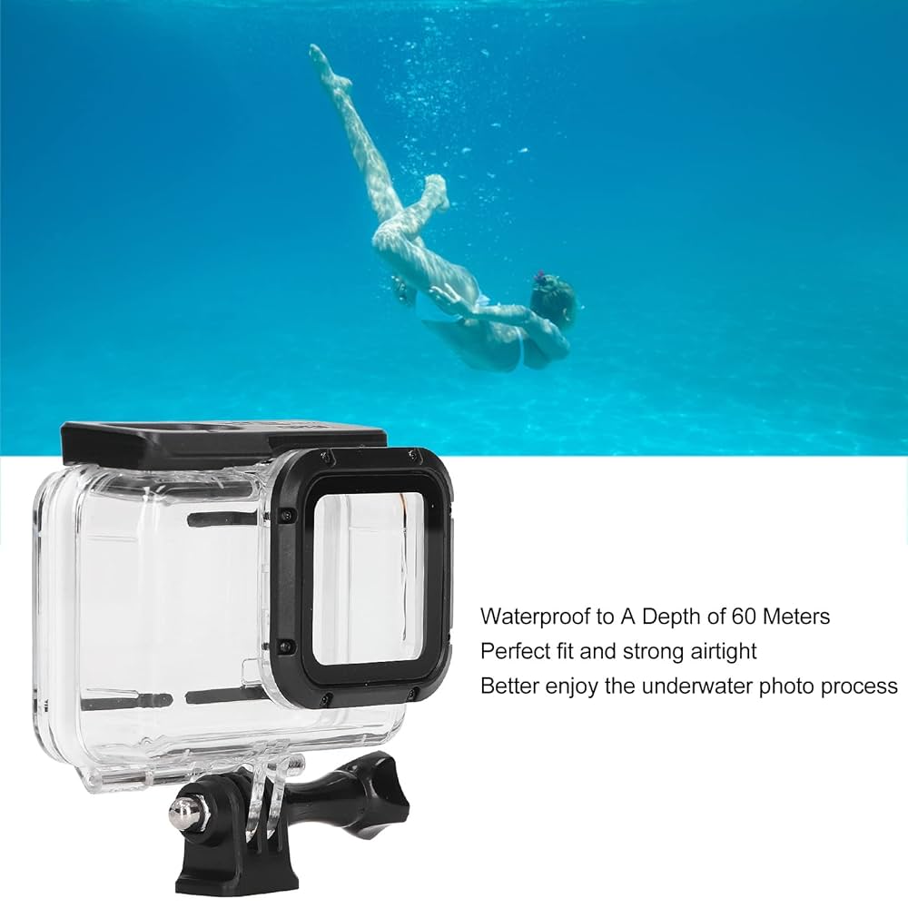 ダイビングビデオハウジング Amazon | Zyyini アクションカメラ 防水ハウジングサポート 深さ