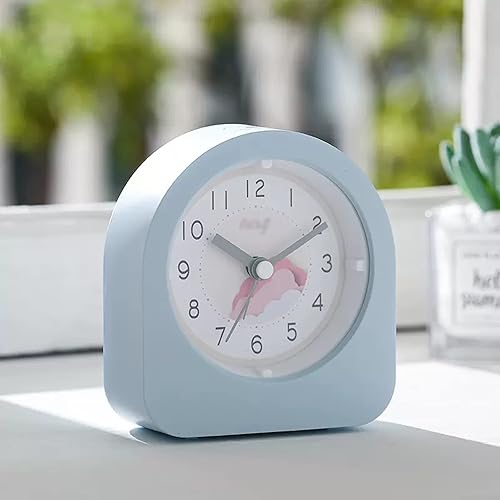 Miniatura 6 de Alarm Clock Bedroom 3" Kids Alarm Clock Analog Desk Clock Silent Non Ticking, Backlight, Battery Operated for Bedroom Table Clock Bedside Clock