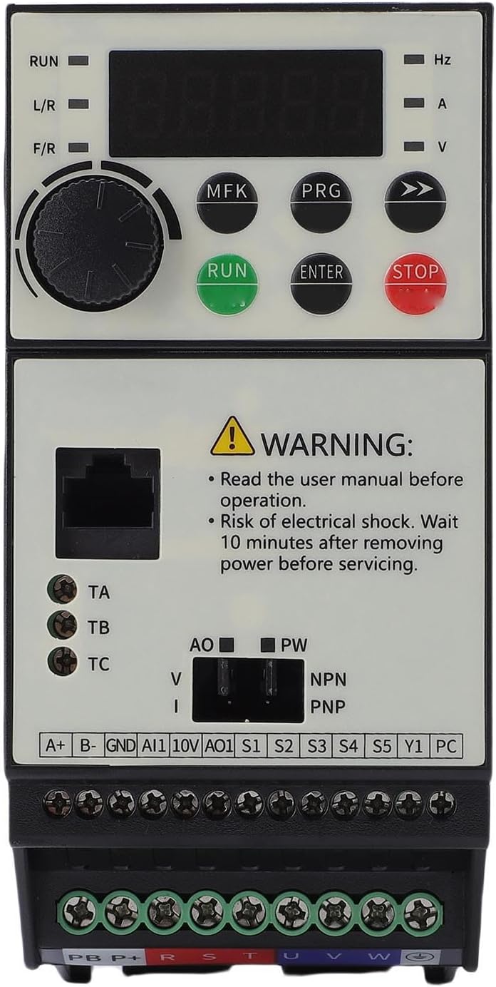 Fafeicy 3 Phase Frequency Converter ,2.2KW 3PH to 3PH Frequency Converter Support 485 Comm for Fan Lathe Input and Output