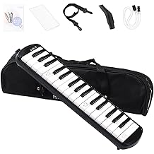 Mouth-Blown Piano   Harmonica 37 Keys, Wind Instrument | Professional Music Tool for Primary and Junior High School Students, Children and Adults, Includes Blowpipe Mouthpiece, Educational Learning, M