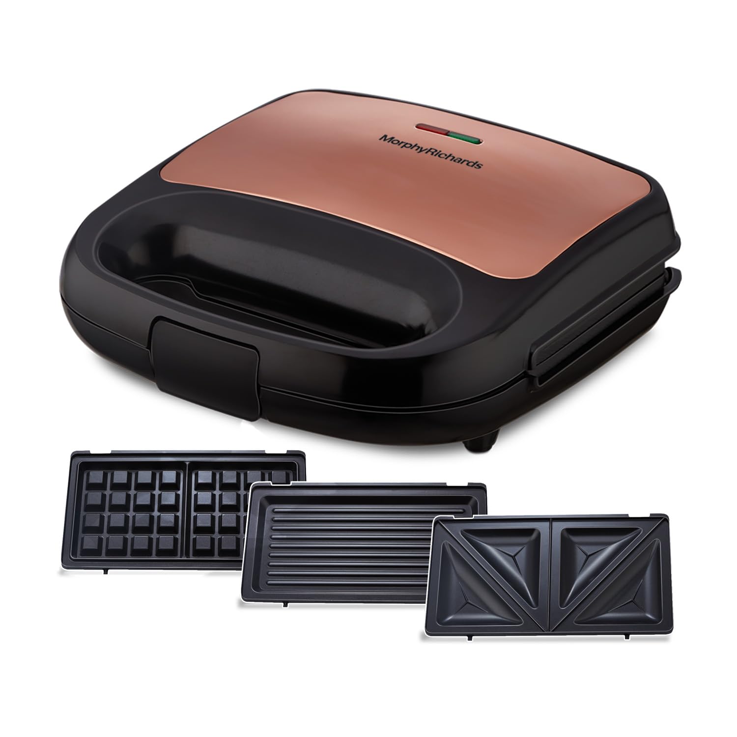 Morphy Richards 3 IN 1 750 Watt Sandwich Maker With changable Plate/Multi Grill/Luxe Rose TWG (Toast Waffle Grill) With 2 Year Warranty-image-46