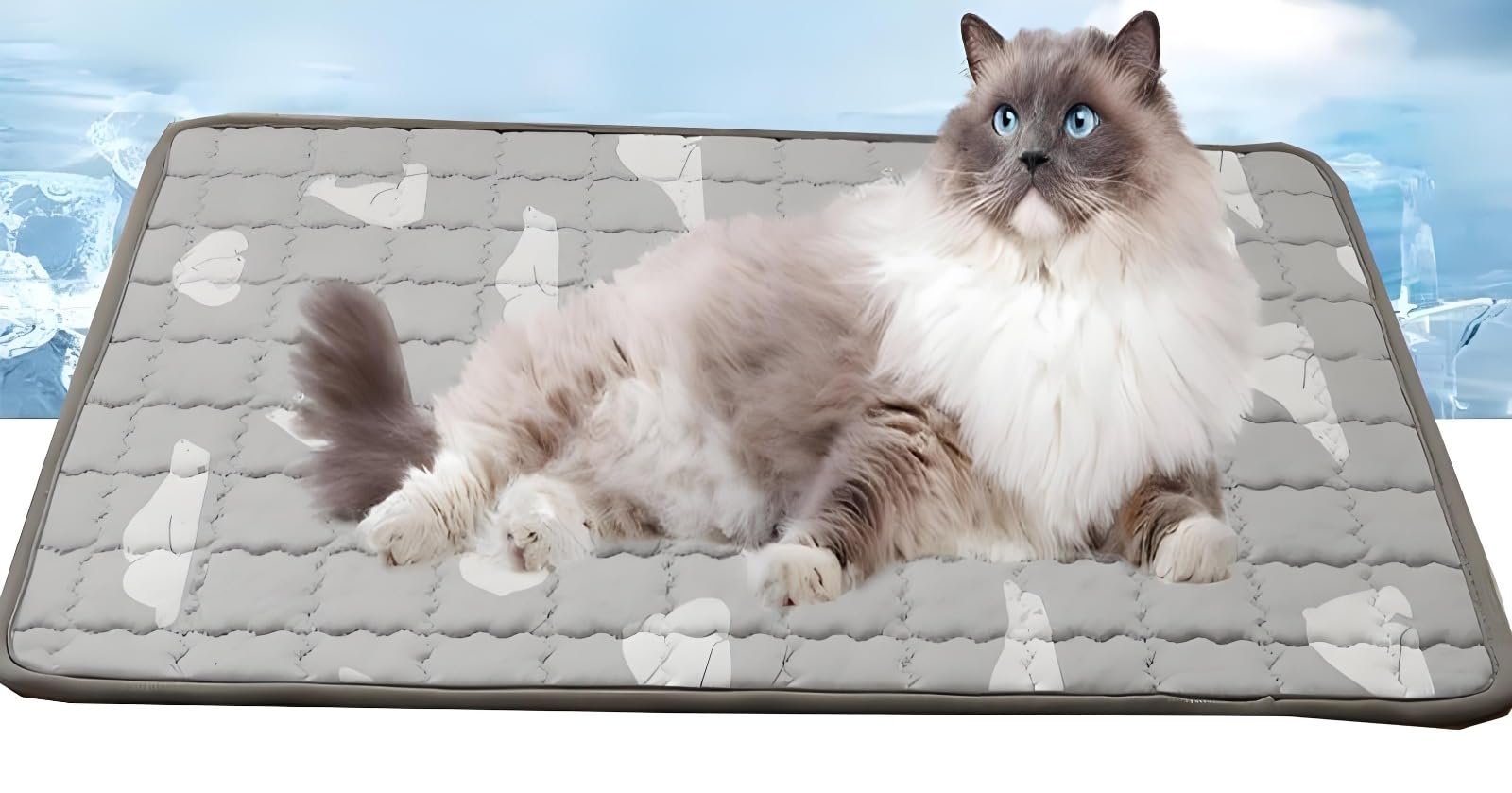 Alfombrilla de refrigeración para perros, almohadilla de gel duradera no tóxica para mascotas, alfombrilla de refrigeración automática para perros y gatos en verano caluroso, perfecta para uso en