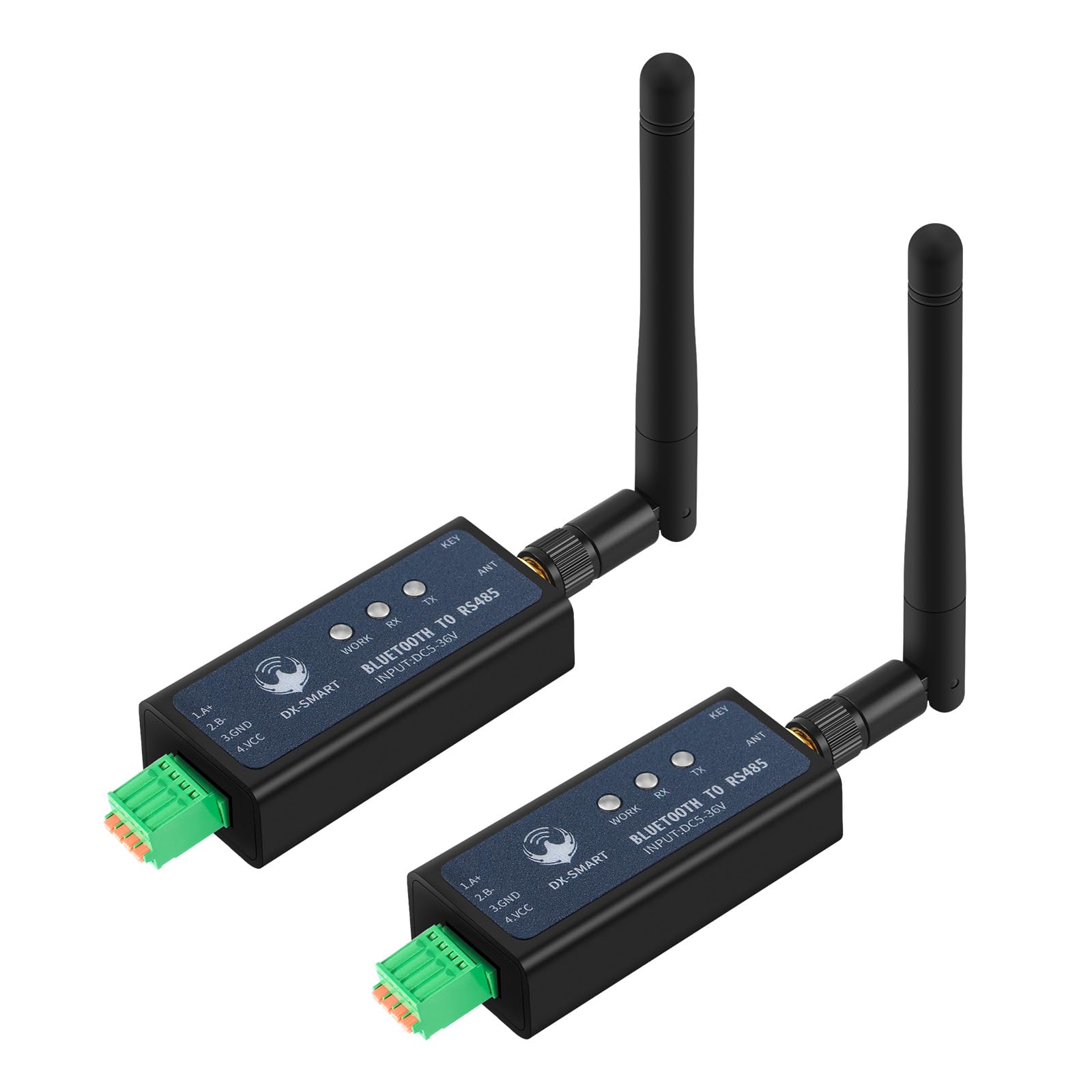 Adaptador serie DX-CP24 RS485 a Bluetooth, módulo de comunicación Bluetooth inalámbrico industrial a convertidor RS485, cambia el dispositivo con cable 485 a inalámbrico, soporta protocolo Modbus, CC