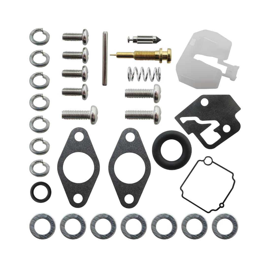JRSHOME 3V1-87122 Carburetor Repair Kit for Tohatsu Nissan 4 Stroke 8HP 9.8HP MSF8A MSF9.8A NSF8A NSF9.8A Outboard Motor 3V1-87122-0 3V1871220 3V1871220M