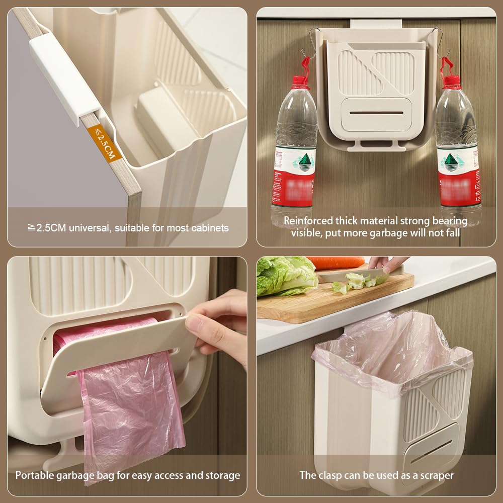 Pattumiera Sottolavello Pieghevole - Appendibile, Bianco, 2.4 Galloni - Foto 11