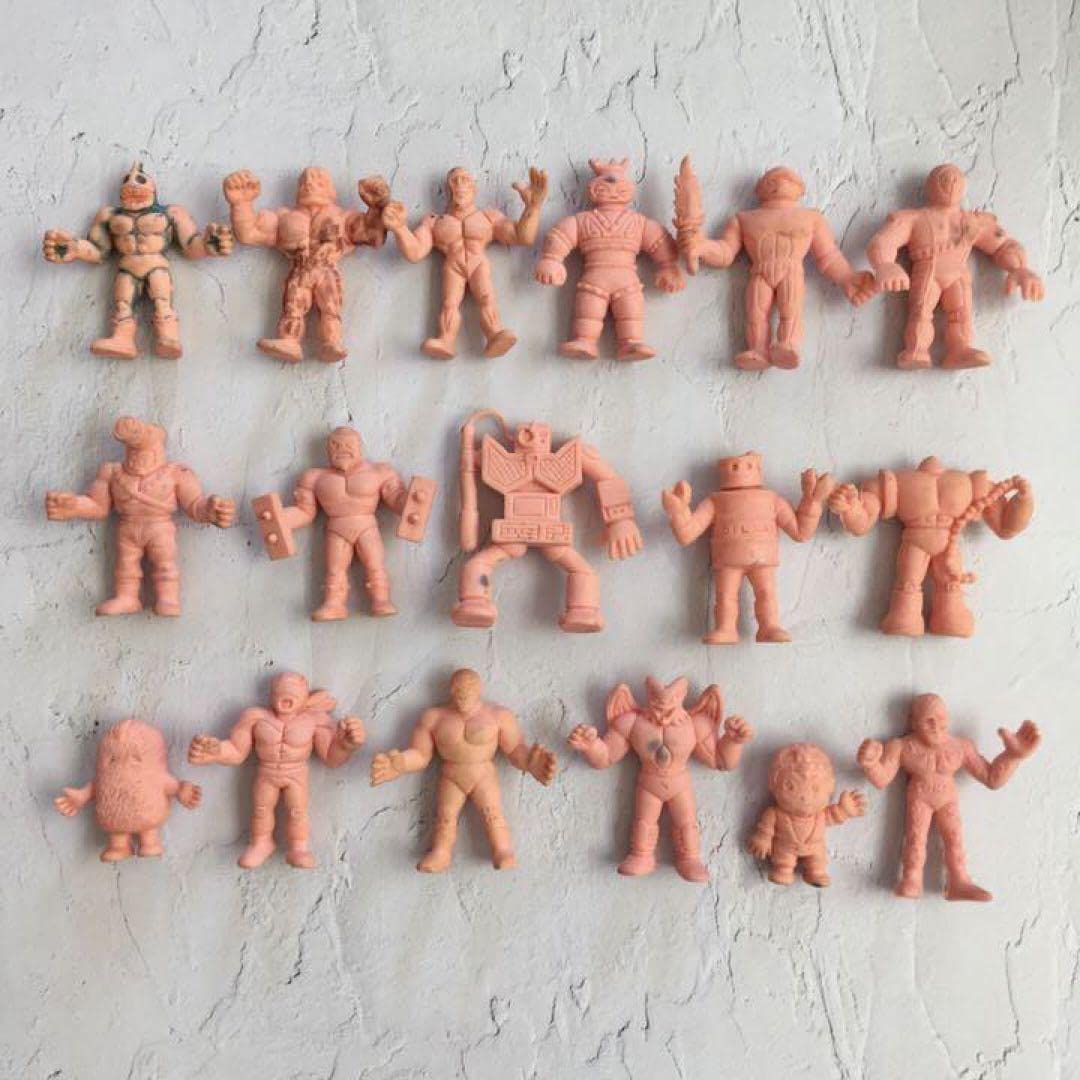 Amazon.co.jp: キン肉マン『キン消し キンケシ 肌色 17体 セット』昭和