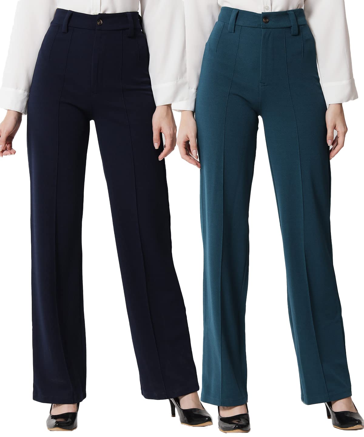 KOTTY Women’s Regular Fit Multicolor Viscose Rayon Trousers – Stylish & Comfortable Pants for Women