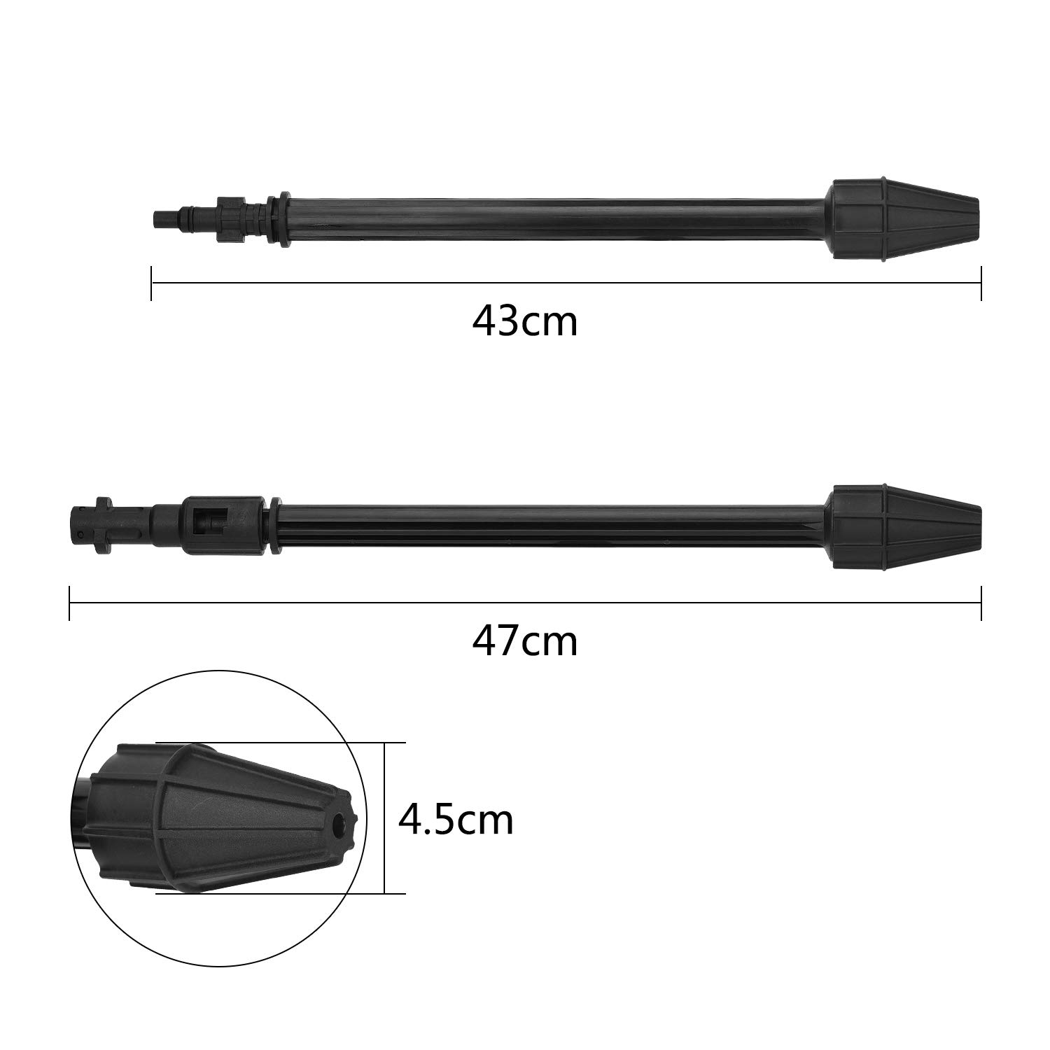 Lance de Pulvérisation Haute Pression pour Kärcher K2 K3 K4 K5 K6 K7, Blaster Buse de Nettoyage Accessoire