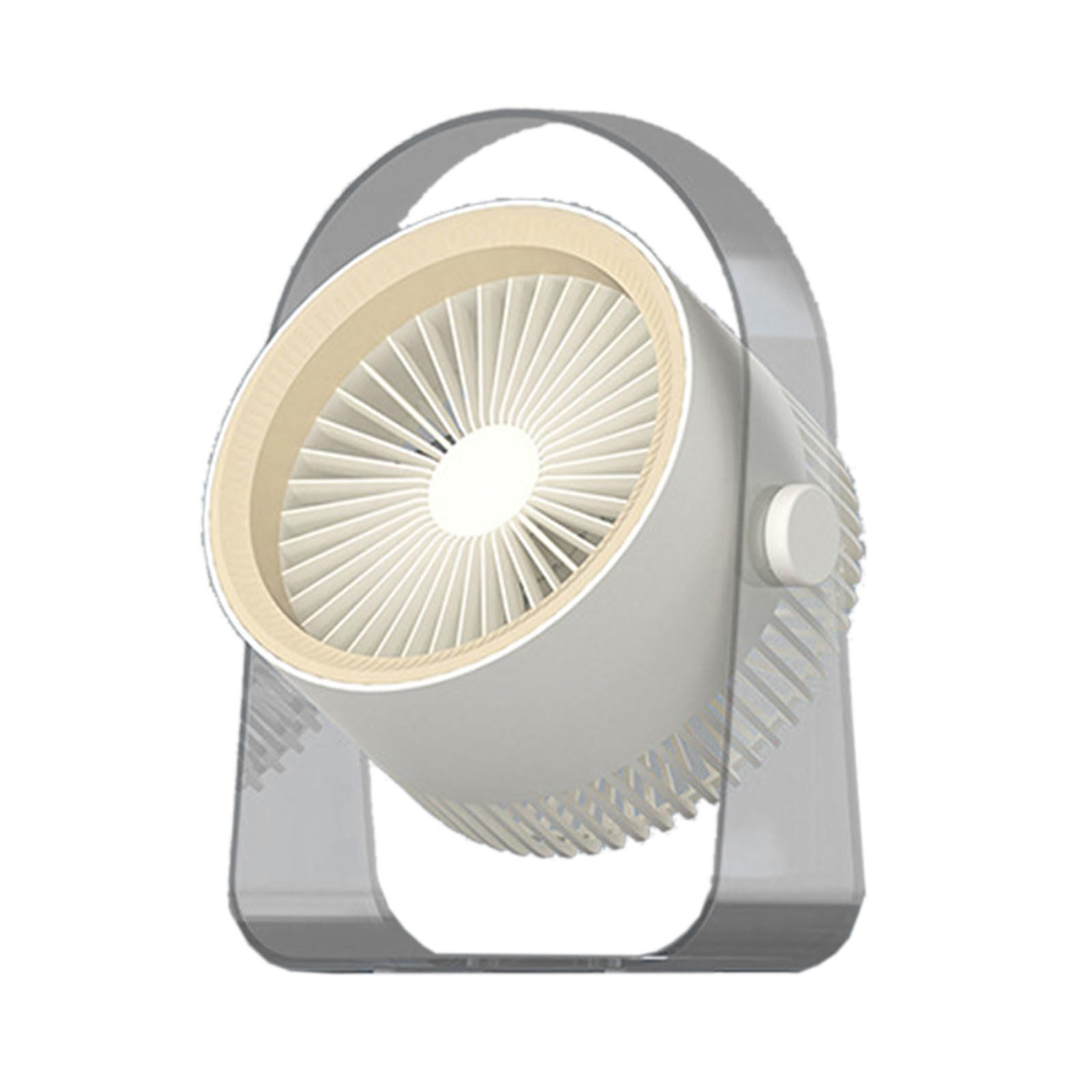 Tsophreniq Desktop Fan USB Rechargeable Wall Mounted 3 Speeds Circulating Cooling for Desktop Use Student Room