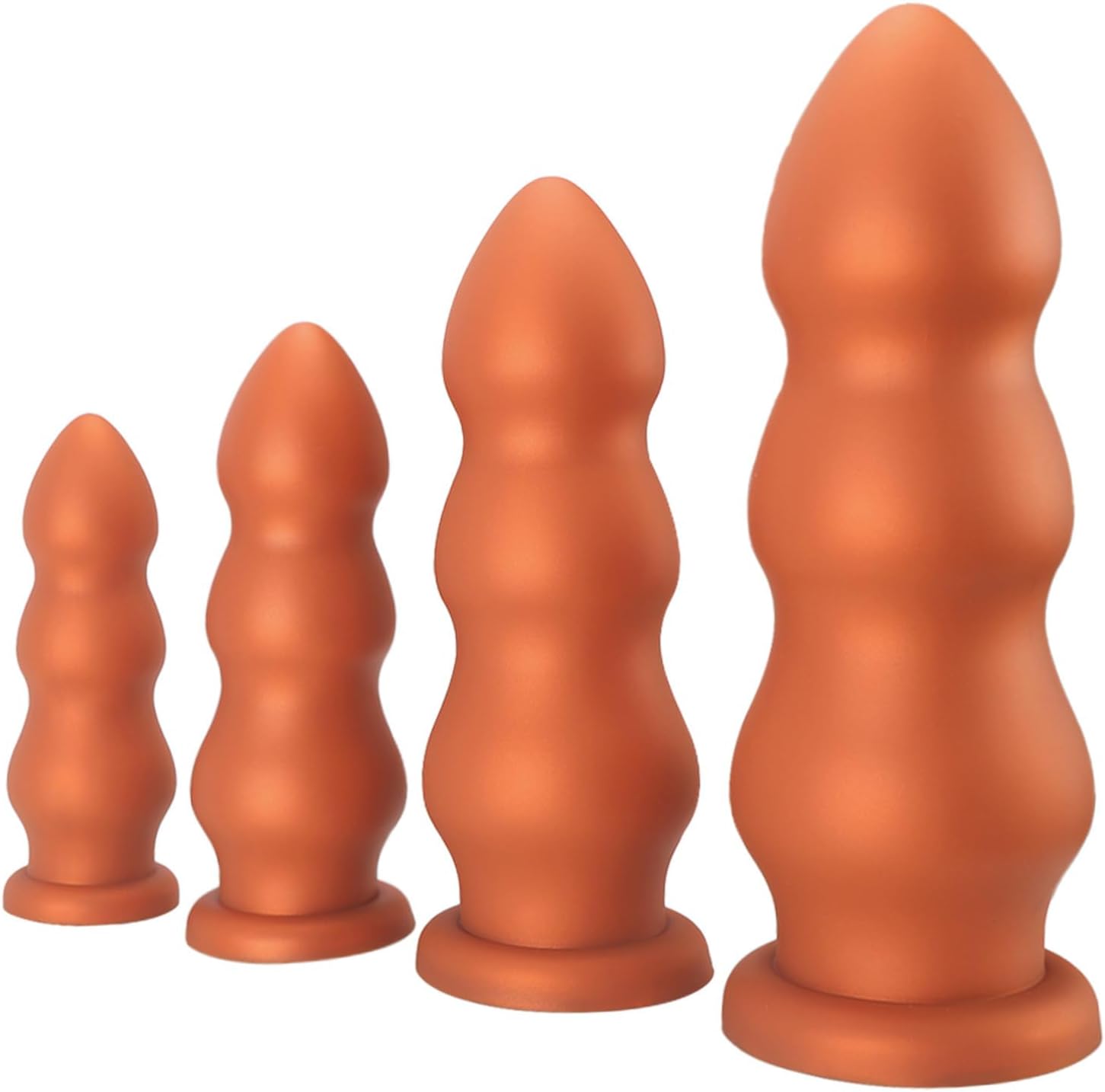 Ultra Soft Anal Butt Plug Dildo G-Spot Masturbators Adult Sex Toys with Bottom Suction Cup, Huge Silicone Anal Beads Butt Plug Anus Dilator for Beginner and Advanced Players (L)