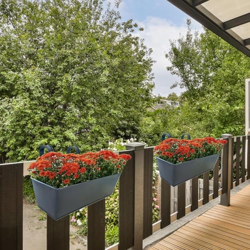 Jardinière avec garde-corps en fer pour balcon et clôture - 4