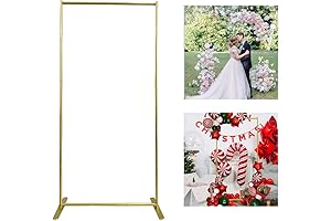 Gold Wedding Arch Backdrop Stand for Decorations