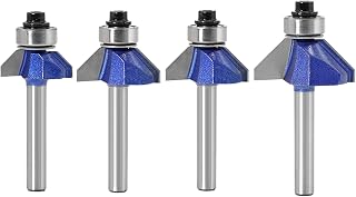 Router Bits 1pcs 6mm Shank 45 Degree Chamfer Router Bit The Edge Forming Bevel Woodworking Milling Cutter for Wood Bits Woodworking Tools(6X22 1PCS)