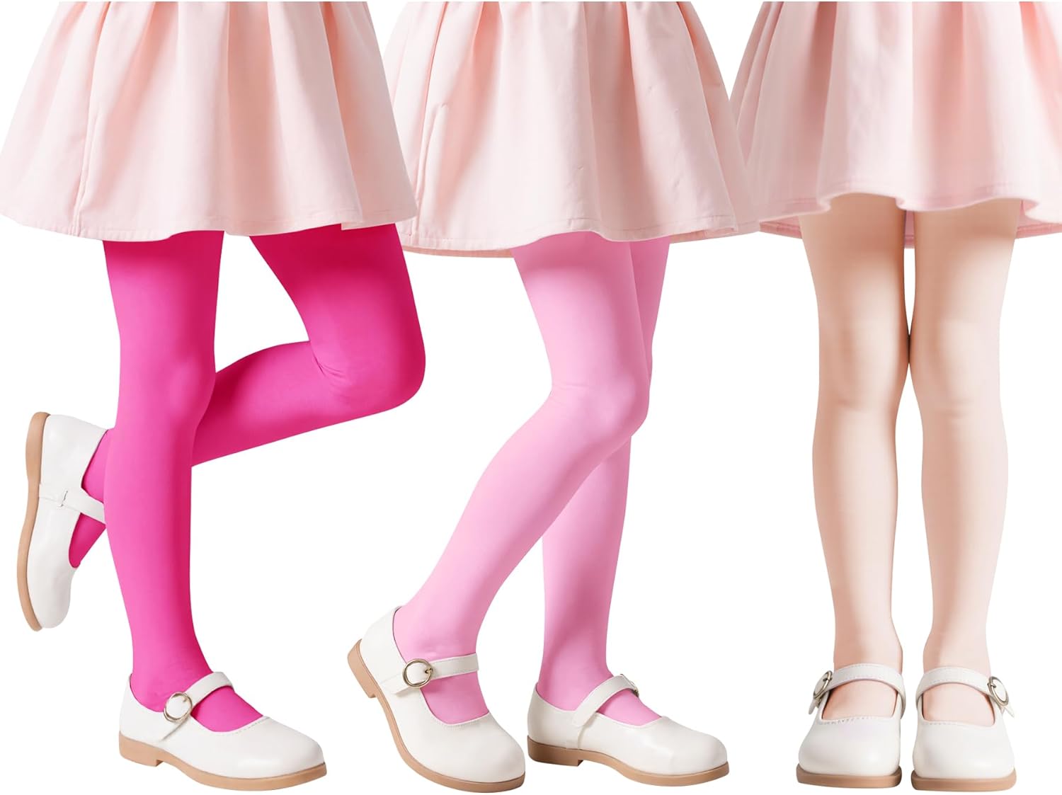 Zando 6 Pairs Toddler Ballet Tights for Girls 1-14 Y - Ultra Soft Velvet Girls Dance Tights for Daily Dance School Christmas - Image 2