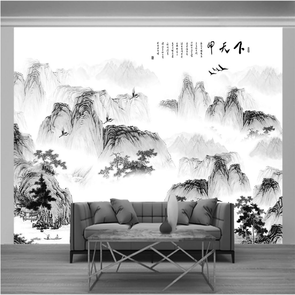 Papier peint panoramique trompe l'oeil pour agrandir une petite pièce salon chambre