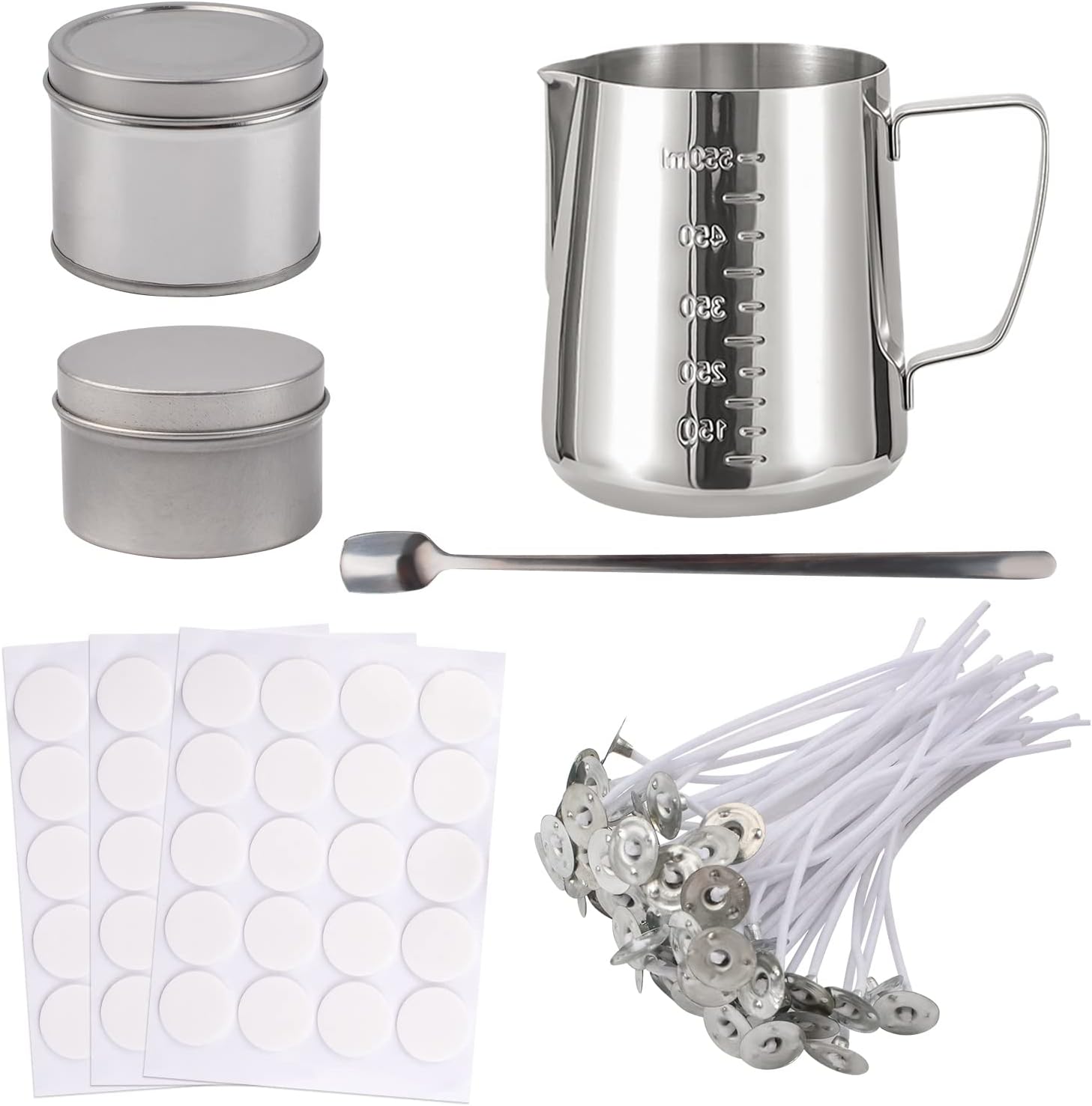 WANDIC Candle Making Kit, DIY Candles Craft Tools With Candle Wicks