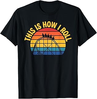 Funny Roller Coaster Art for Men Women Roller Coaster Lover T-Shirt