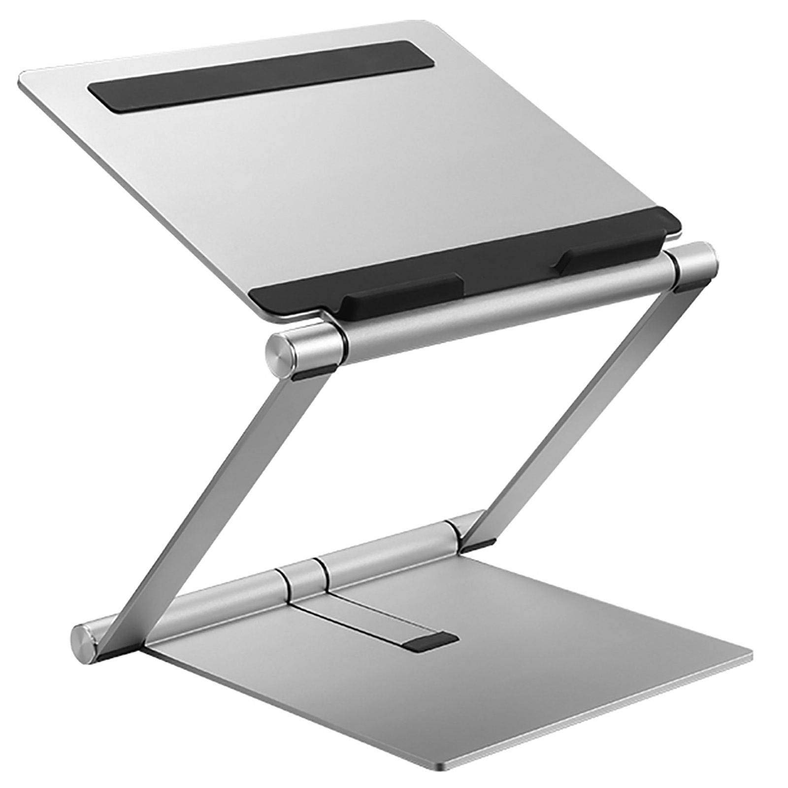 Supporto per Laptop, Supporto per Laptop Supporto per Laptop Multi-Angolo Regolabile in Alluminio Supporto ergonomico Multifunzione Adatto per Laptop da 10-17 Pollici-Argento