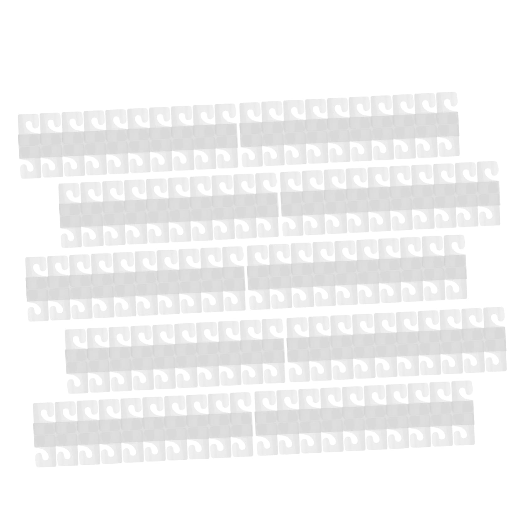 OUNONA Hanging Sticky Hooks 100pcs Self-adhesive Hooks for Wall Office Car Heavy Duty Design