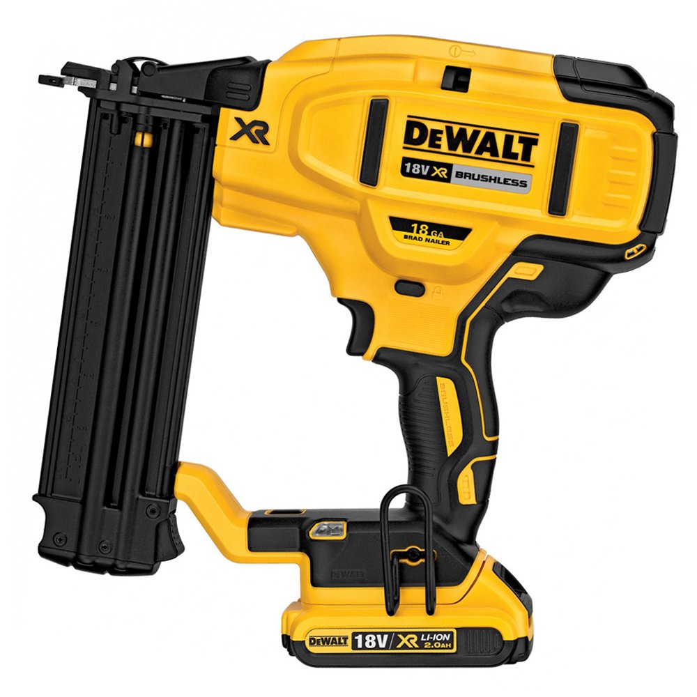 Cloueur de finition 18V 2.0Ah DEWALT - 2 batteries + chargeur + coffret - DCN680D2