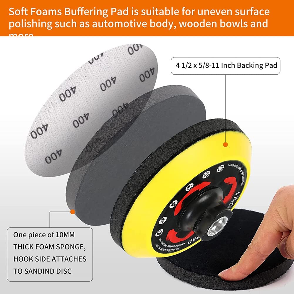 Disco Supporto Black Hawk BP070 Disco Di Supporto In Fibra Di Resina 7" Per Smerigliatrice Angolare - Attacco 5/8"-11 Con Dado Pearl Jam Backspacer - Foto 2