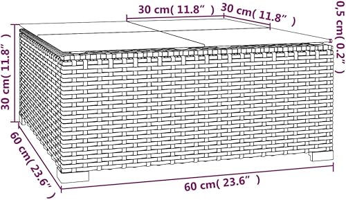 Miniatura 9 de Juego de 10 piezas de salón de patio con cojines, muebles de patio al aire libre, juego de muebles de patio, asientos al aire libre, sofá seccional