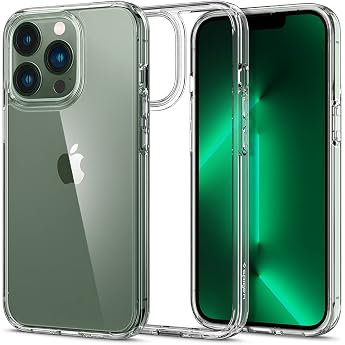 Spigen Ultra Hybrid Compatible with iPhone 13 Pro Case [Anti-Yellowing] Mobile Phone Case Thin Transparent Hard Case Silicone Crystal Clear
