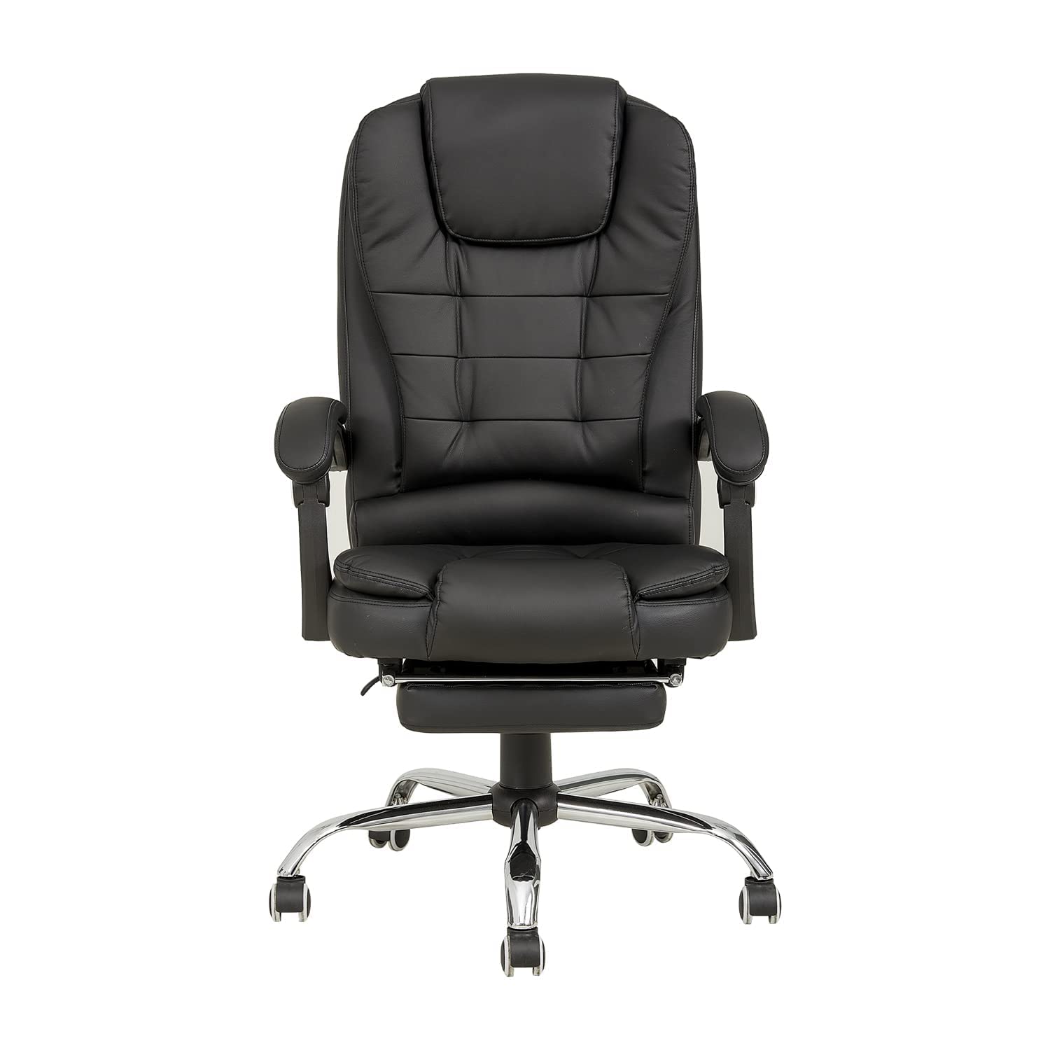 Buy Ergonomic High Back Office Chair with Footrest, Faux Leather