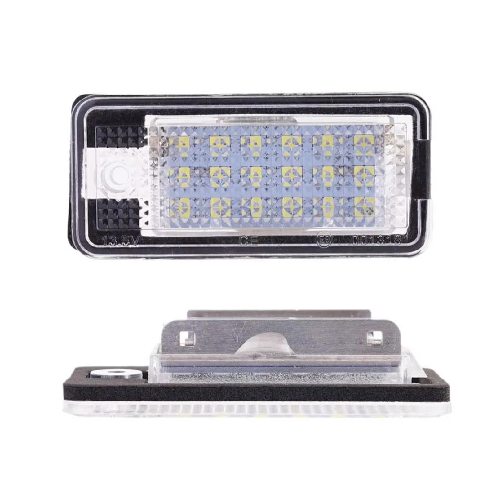 Number Plate Light For A4 S4 B6 B7 For A6 C6 4F S6 For A3 S3 8P For A8 S8 D3 4E For Q7 RS4 Error Free White Car License Plate Light 2piece