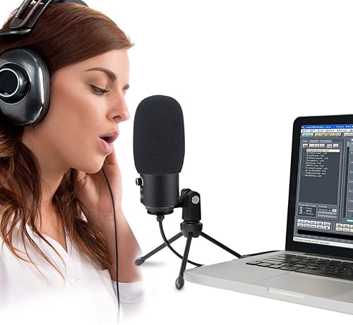 Miniatura 6 de YOUSHARES Filtro Pop K669B, Pantalla Antiviento de Micrófono de Espuma Compatible con Micrófono USB Fifine (K669B K669 K669L K669G K669PRO2 K669S)