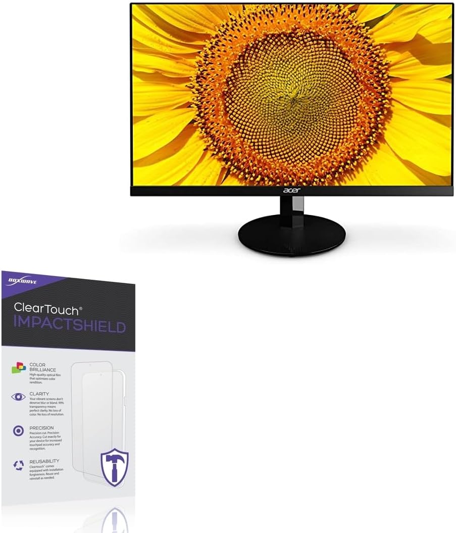 BoxWave Screen Protector Compatible With Acer SA0 (SA240Y) - ClearTouch ImpactShield (2-Pack), Impenetrable Screen Protector Flexible Film