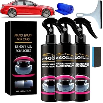Nano Car Spray, Car Scratches Repair Nano Spray, Instant Invisible Scratch Remover,Nano Spray for Cars, Multifunctional Coating Renewal Agent Spray 3