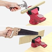 Vista 8 de Housolution Abrazadera Universal de Mesa de 3 Pulgadas, Base Giratoria de 360, Abrazadera de Banco para el Hogar, Abrazadera de Tornillo de Banco